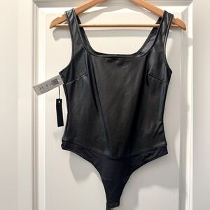 Ten by Babaton (Aritzia) Vegan Leather Bodysuit- New with Tags!